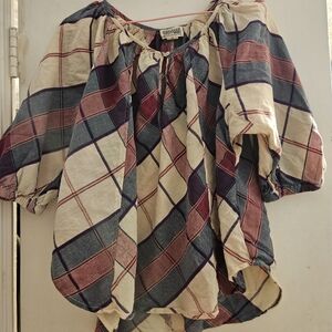 Converse Women's Plaid Top - Multicolor Size XS